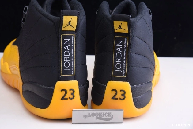 Gold 12 Jordan Retro Black University Air 130690-070 0709